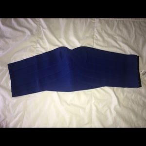 LF NWT Strapless Blue Crop Top
